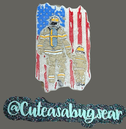 (fire fighter Flag) DBD Silicone mold