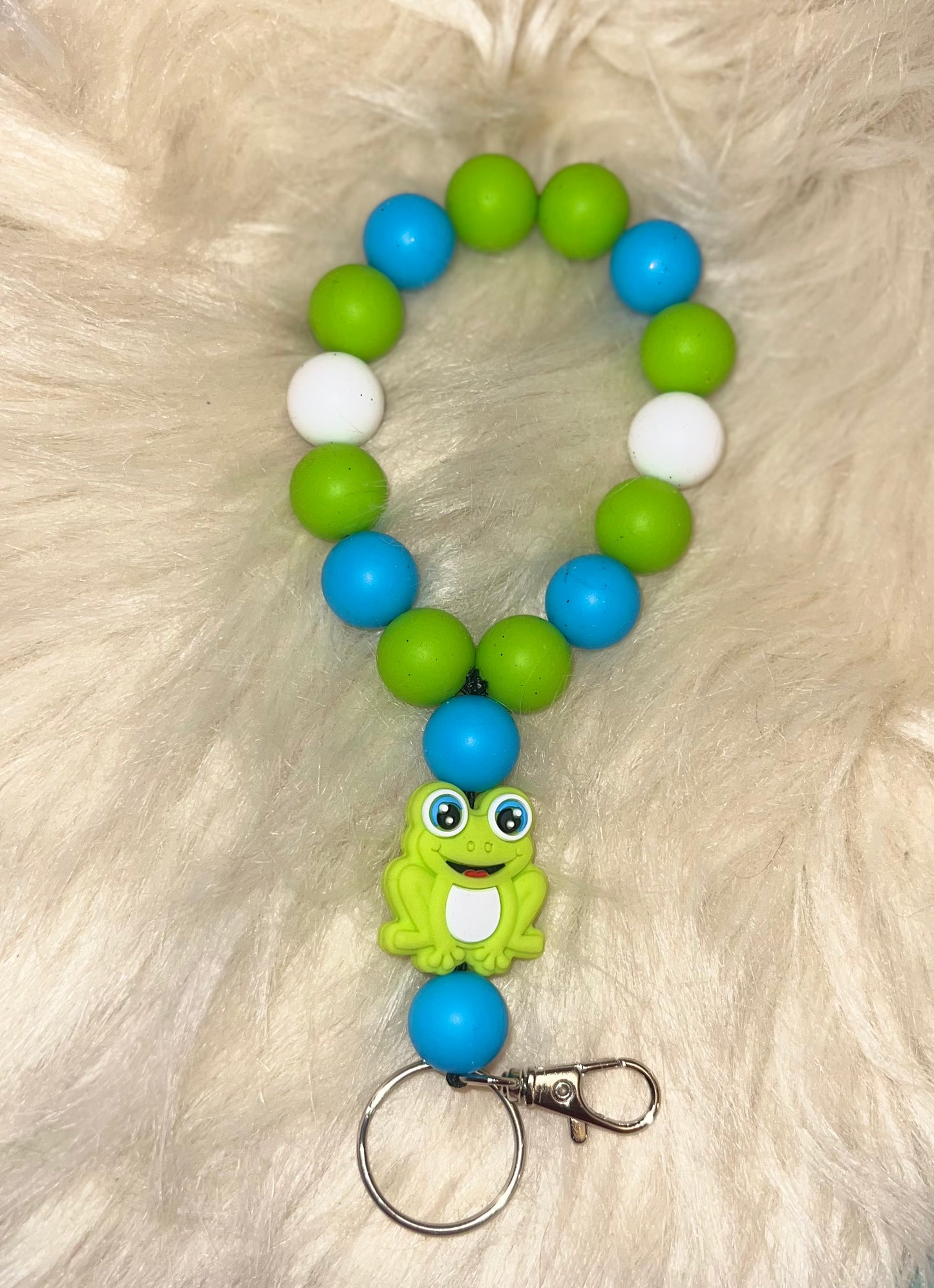 Frog keychain wristlet