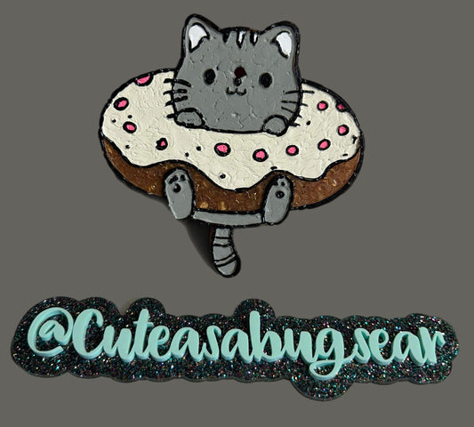 {cat in a donut} DBD Silicone Mold