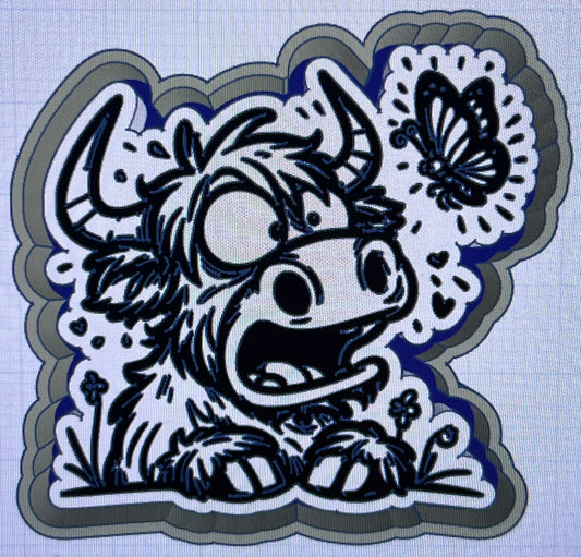 {Scared Cow} Silicone Mold