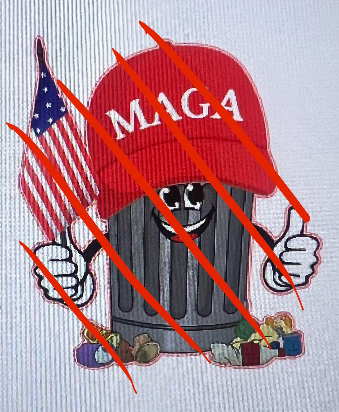 MAGA Trash cardstock