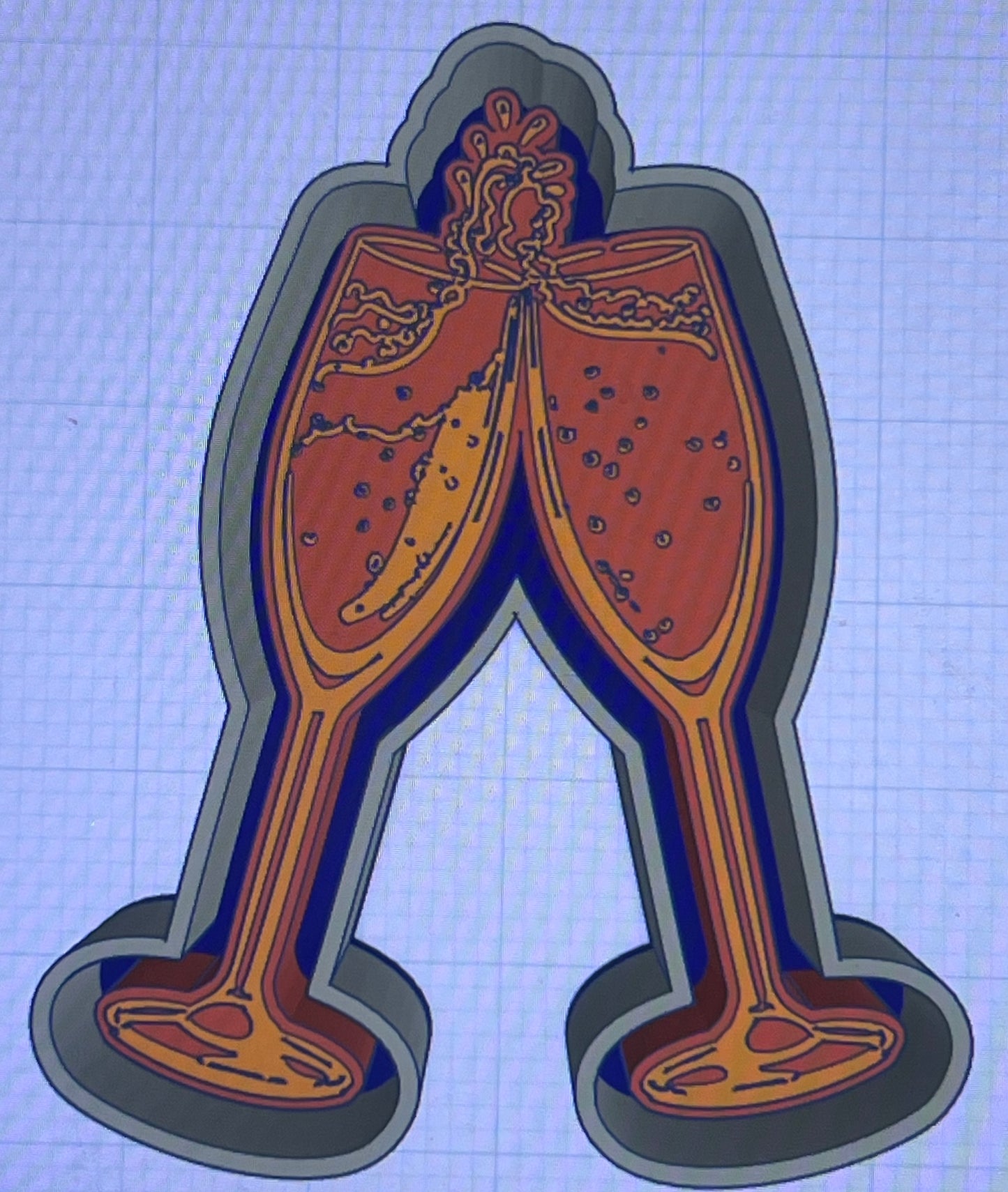 {Toasting} Silicone Mold