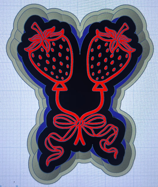 {strawberry Balloons} Silicone Mold