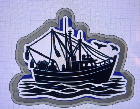 {fishing boat} Silicone Mold