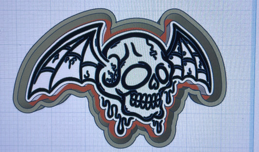 {bat skull} Silicone Mold