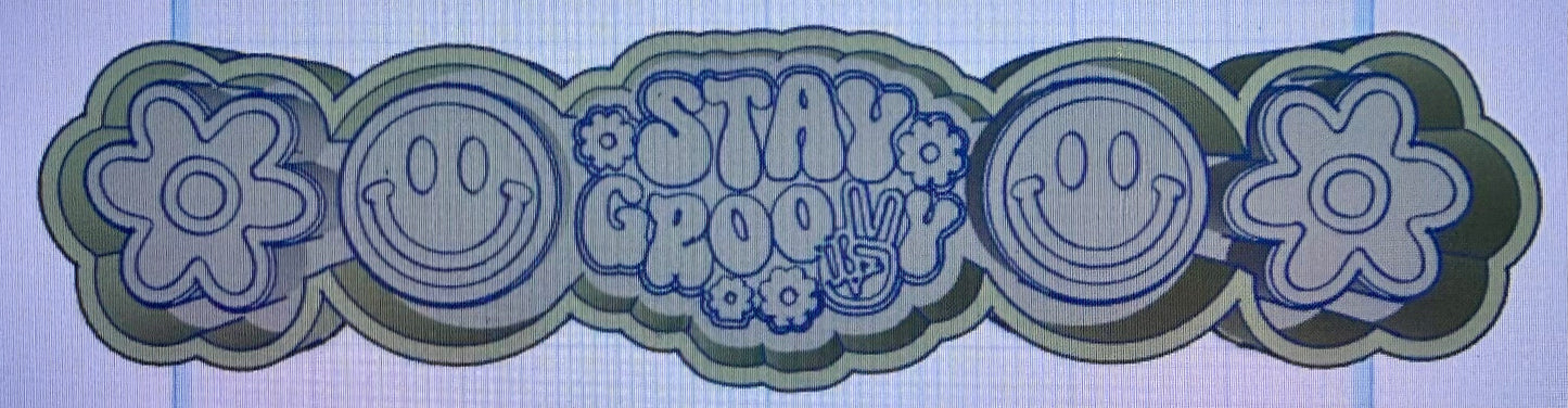 Stay groovy charm set
