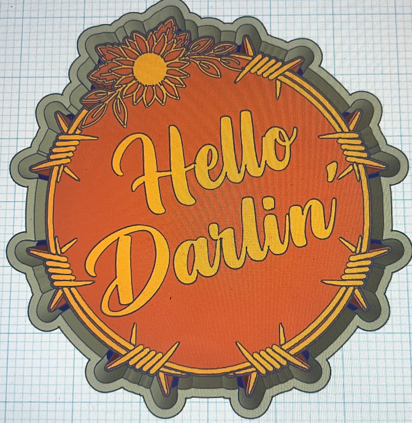{hello darlin} Silicone Mold