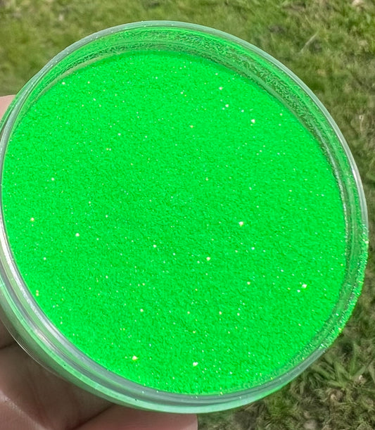 Neon green dust
