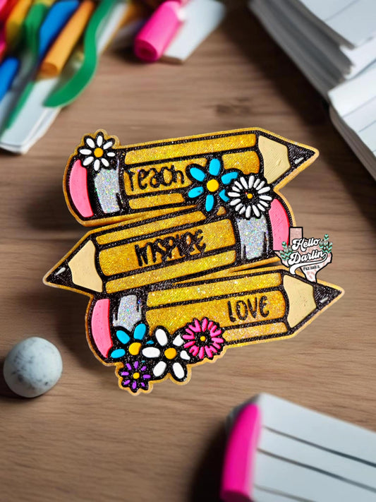 {teach inspire love} Silicone Mold