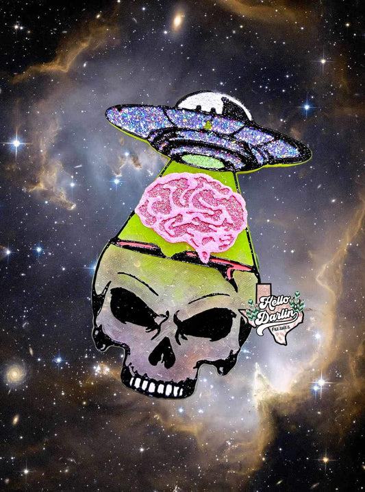 {ufo skull} Silicone Mold