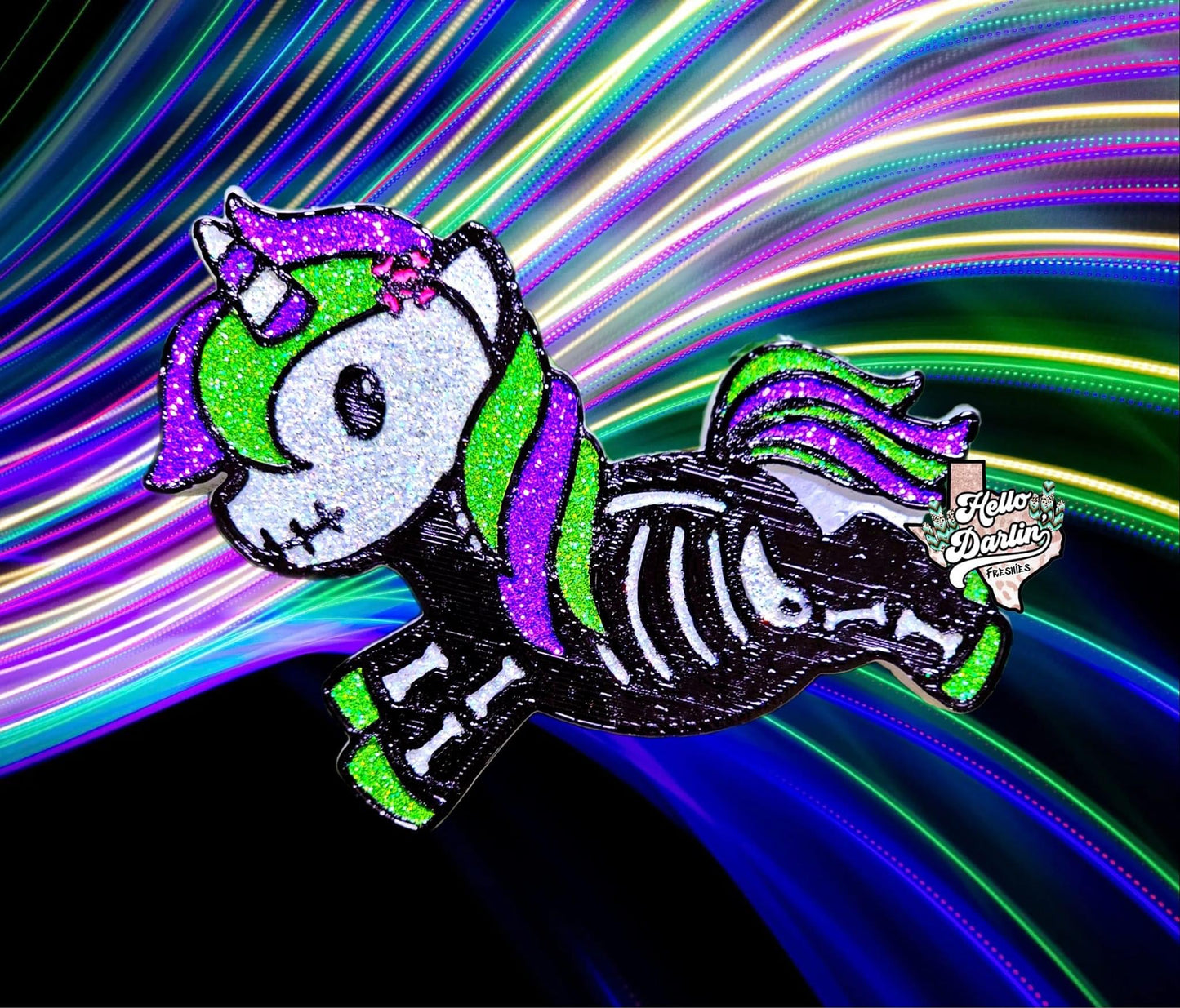 {skeleton unicorn} Silicone Mold