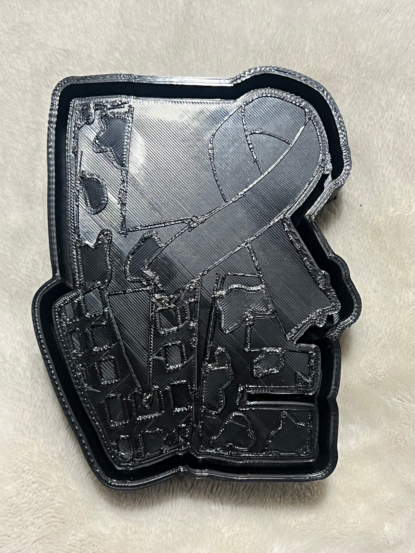 {Love awareness ribbon} Silicone Mold