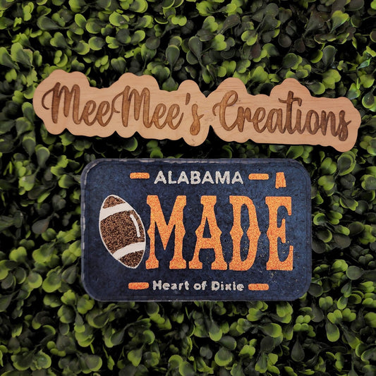 {Alabama license plate insert} Silicone Mold