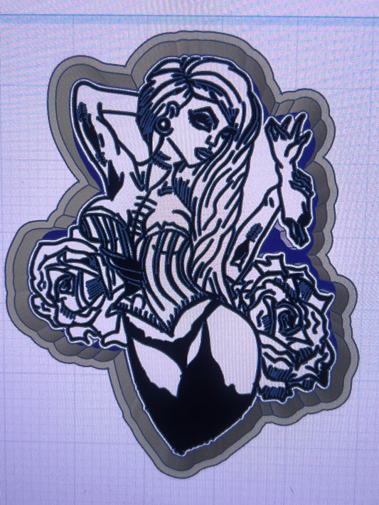 {Zombie girl} Silicone Mold