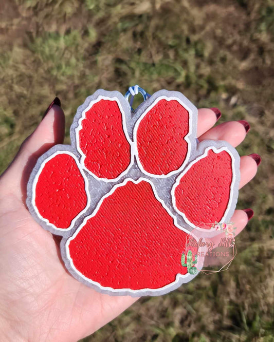{Clemson Paw Print} Silicone Mold