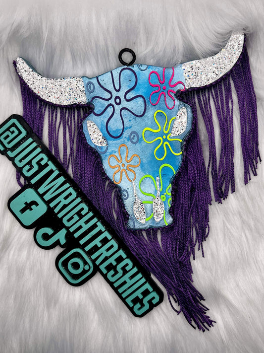 {XL bull skull with inserts} Silicone Mold