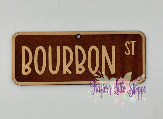 Bourbon st leather freshie blank