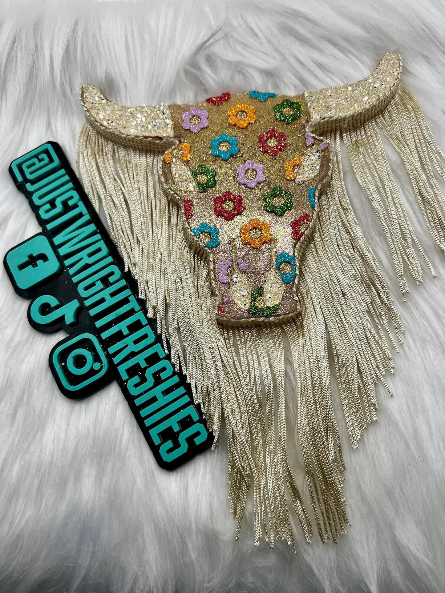 {XL bull skull with inserts} Silicone Mold