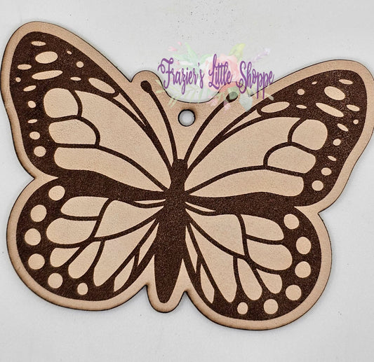 butterfly leather freshie blank (unscented)