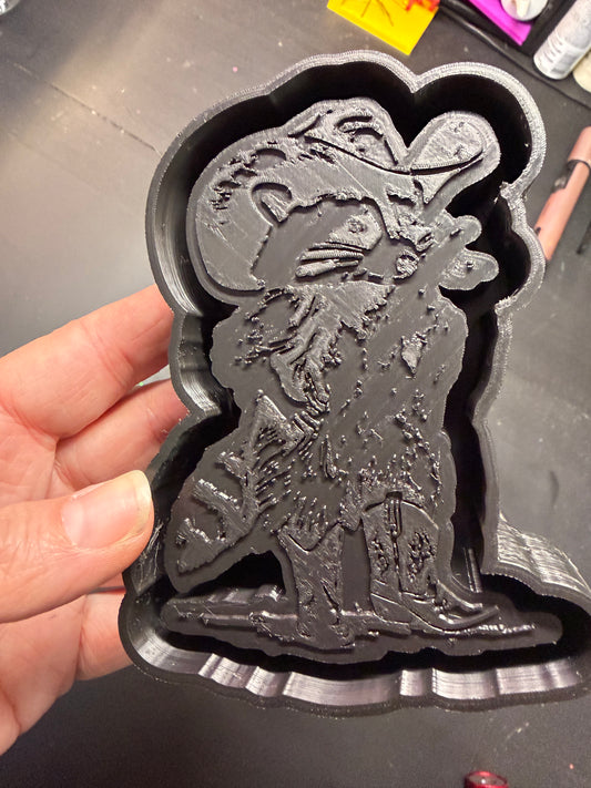 {Western Raccoon} Silicone Mold