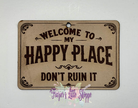 Happy Place freshie blank (unscented)