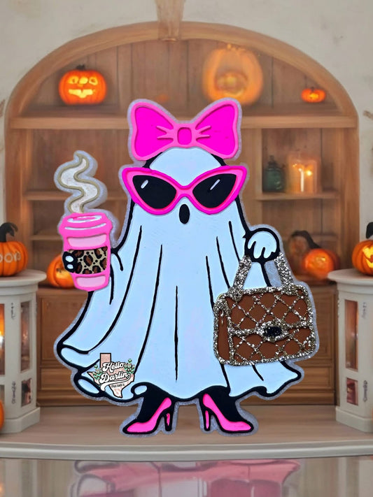 Boujee ghost w handbag silicone mold