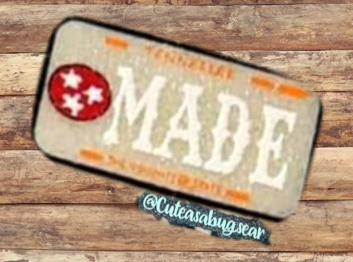XL rounded Rectangle License plate inserts