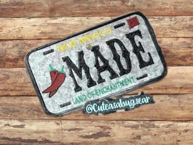 XL rounded Rectangle License plate inserts