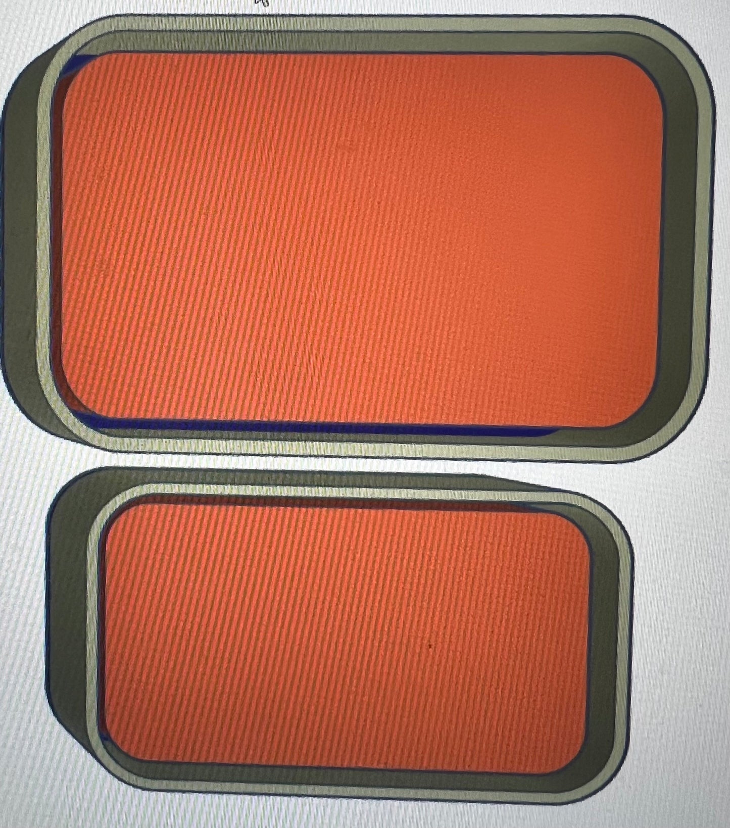 XL rounded Rectangle License plate inserts