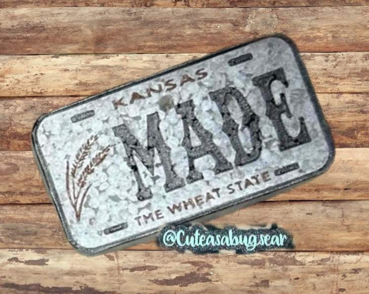 XL rounded Rectangle License plate inserts