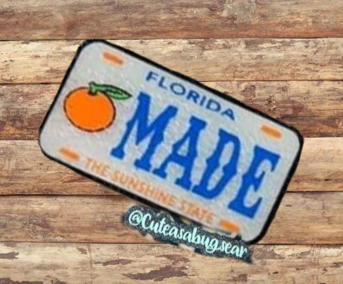 XL rounded Rectangle License plate inserts