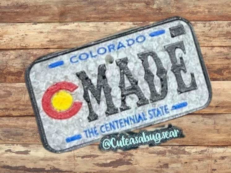 XL rounded Rectangle License plate inserts