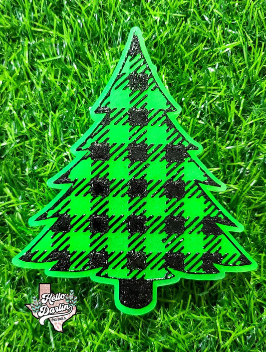 {Plaid christmas tree} Silicone Mold