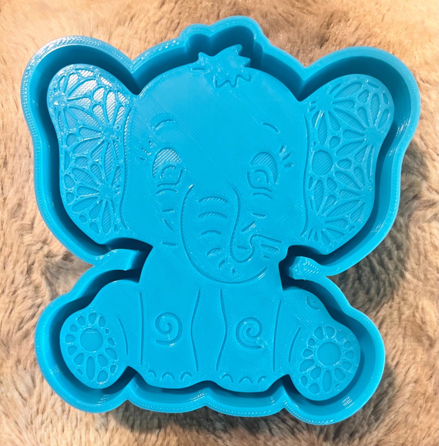 {Mandala Elephant} Silicone Mold