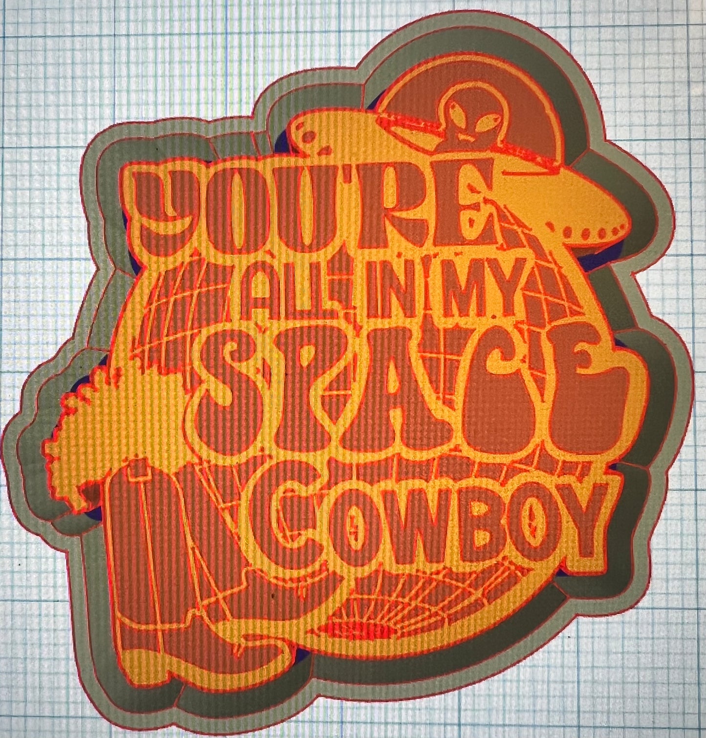 {your in my space} Silicone Mold