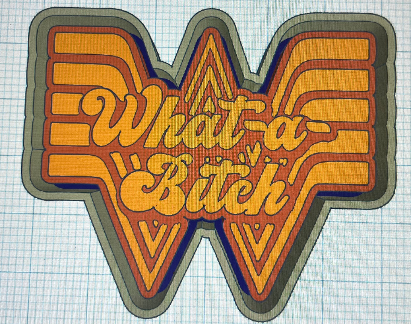 {whatabitch} Silicone Mold