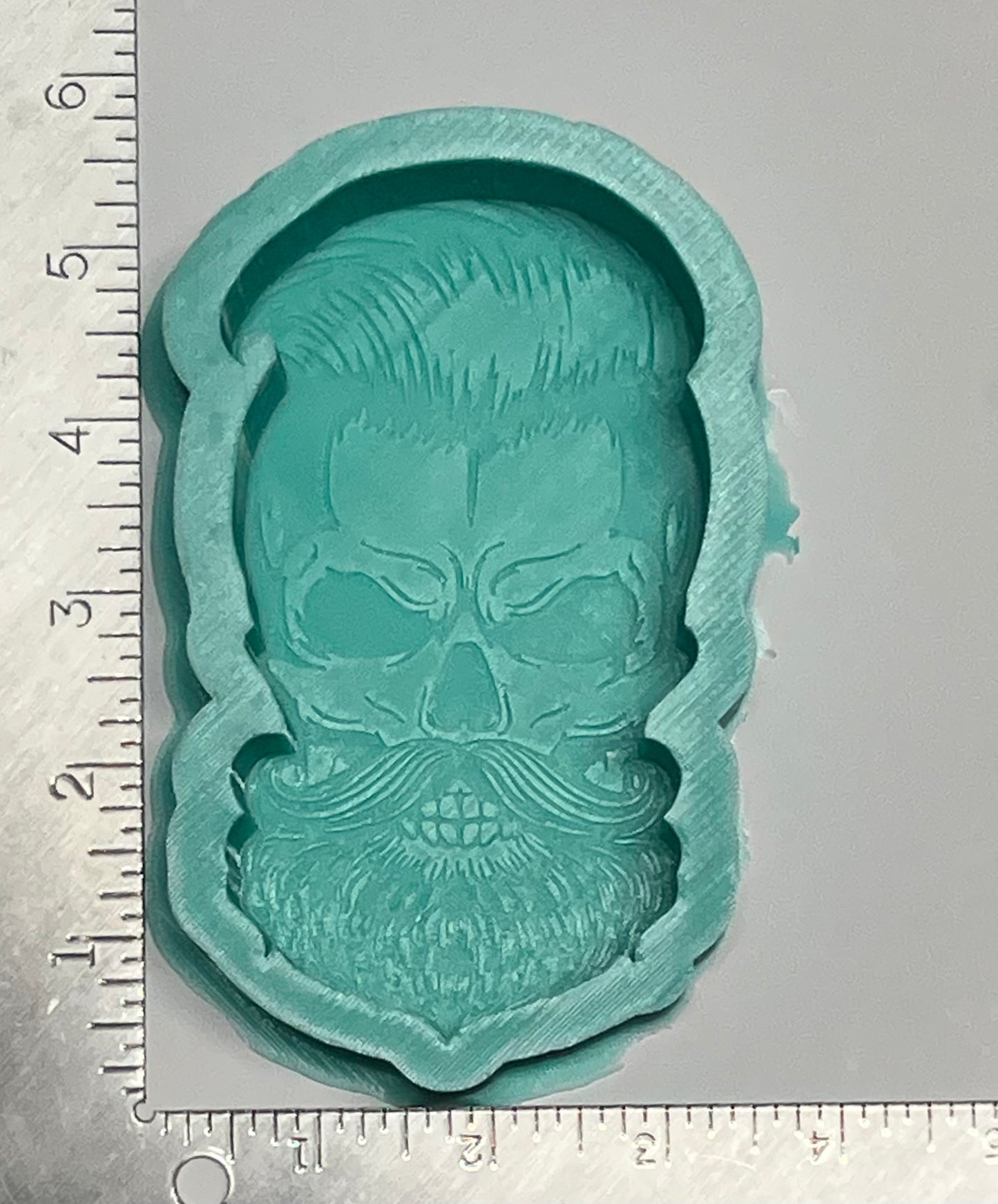 {bearded skull} DBD Silicone Mold