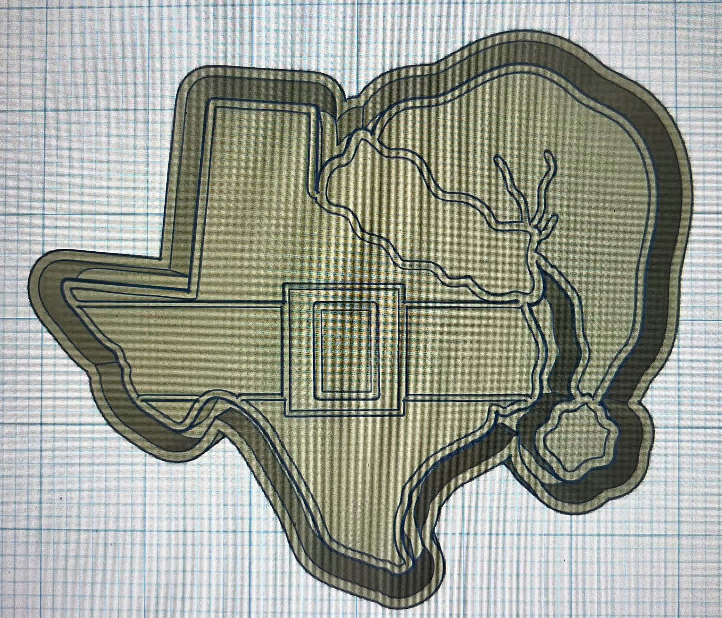 {Santa texas} Silicone Mold