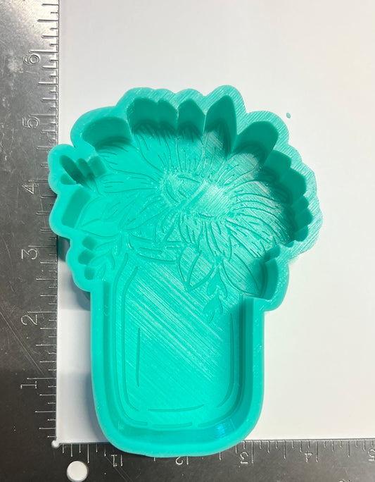 {sunflower jar} DBD Silicone Mold
