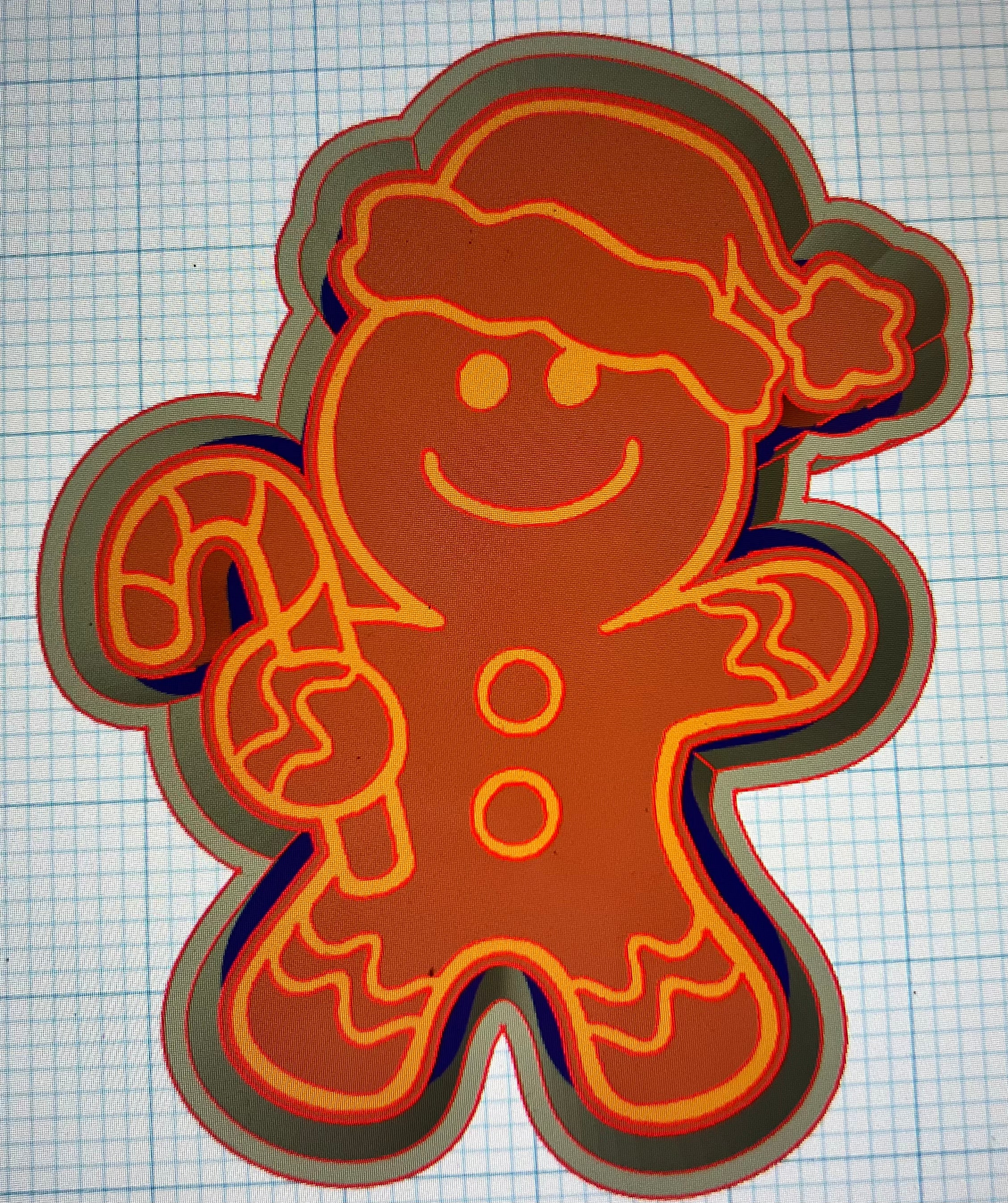 {santa Hat Gingerbread Man} Silicone Mold – Frazier's Little Shoppe