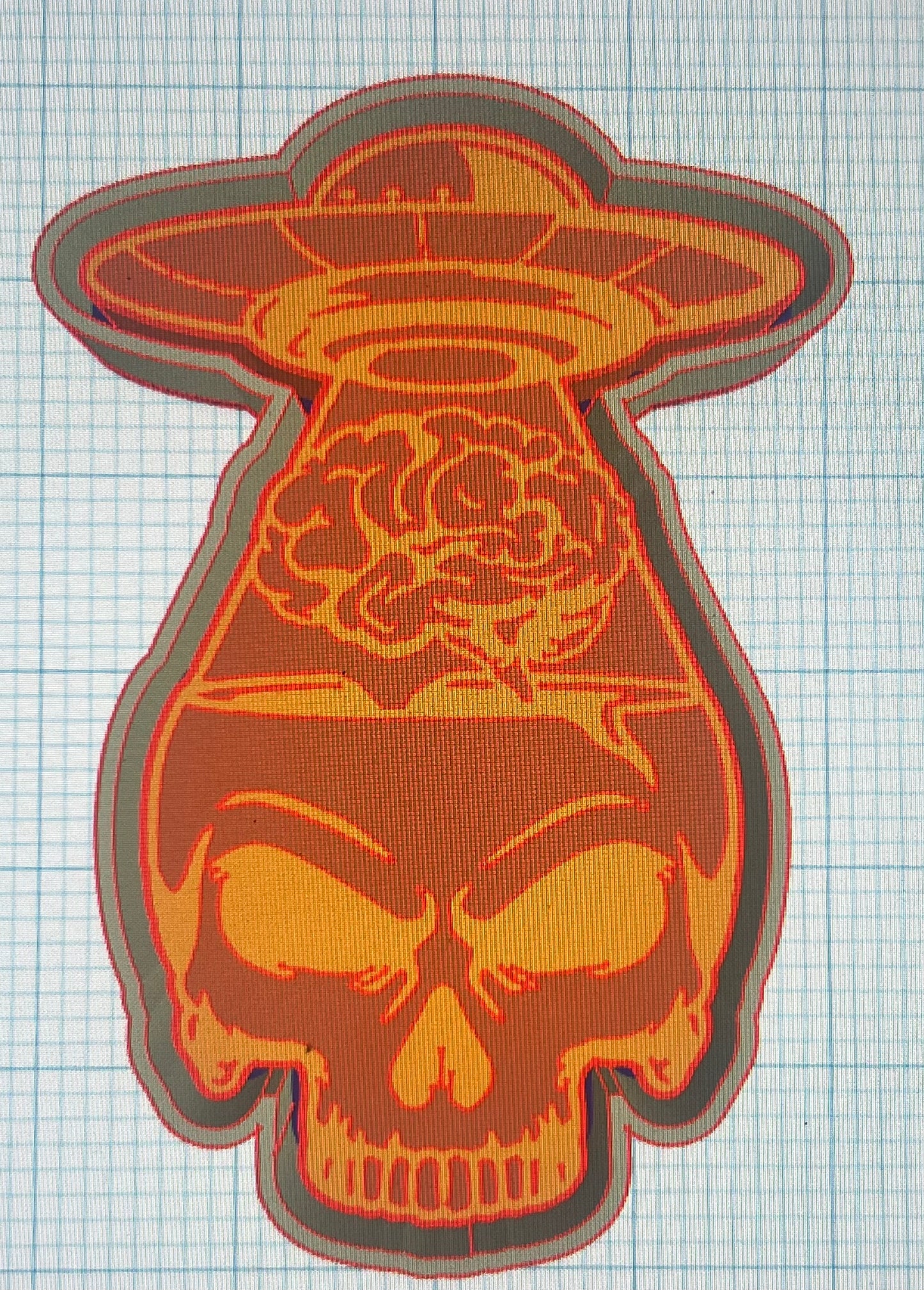 {ufo skull} Silicone Mold