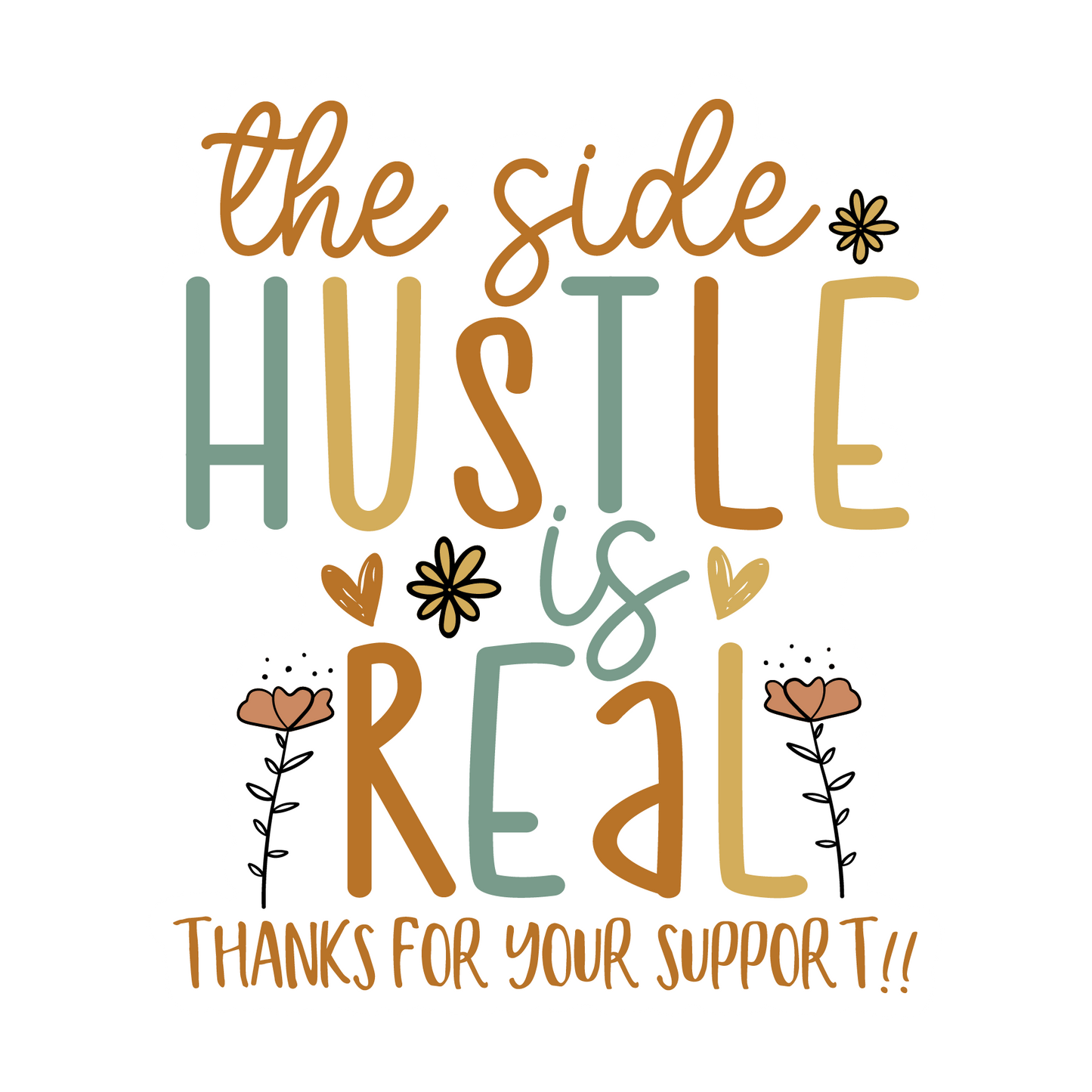 Boho small business stickers