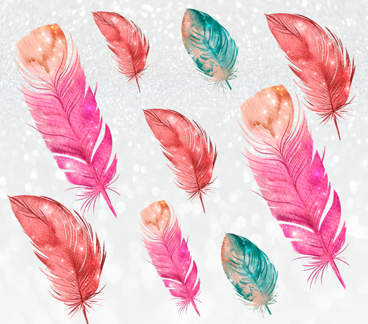 { Feathers } Sublimation Tumblers