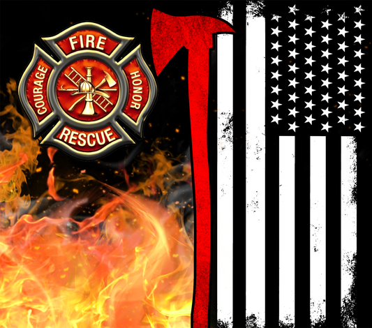 { Fire and Rescue } Sublimation Tumblers