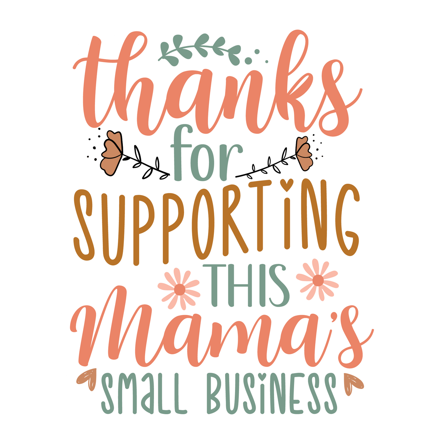 Boho small business stickers