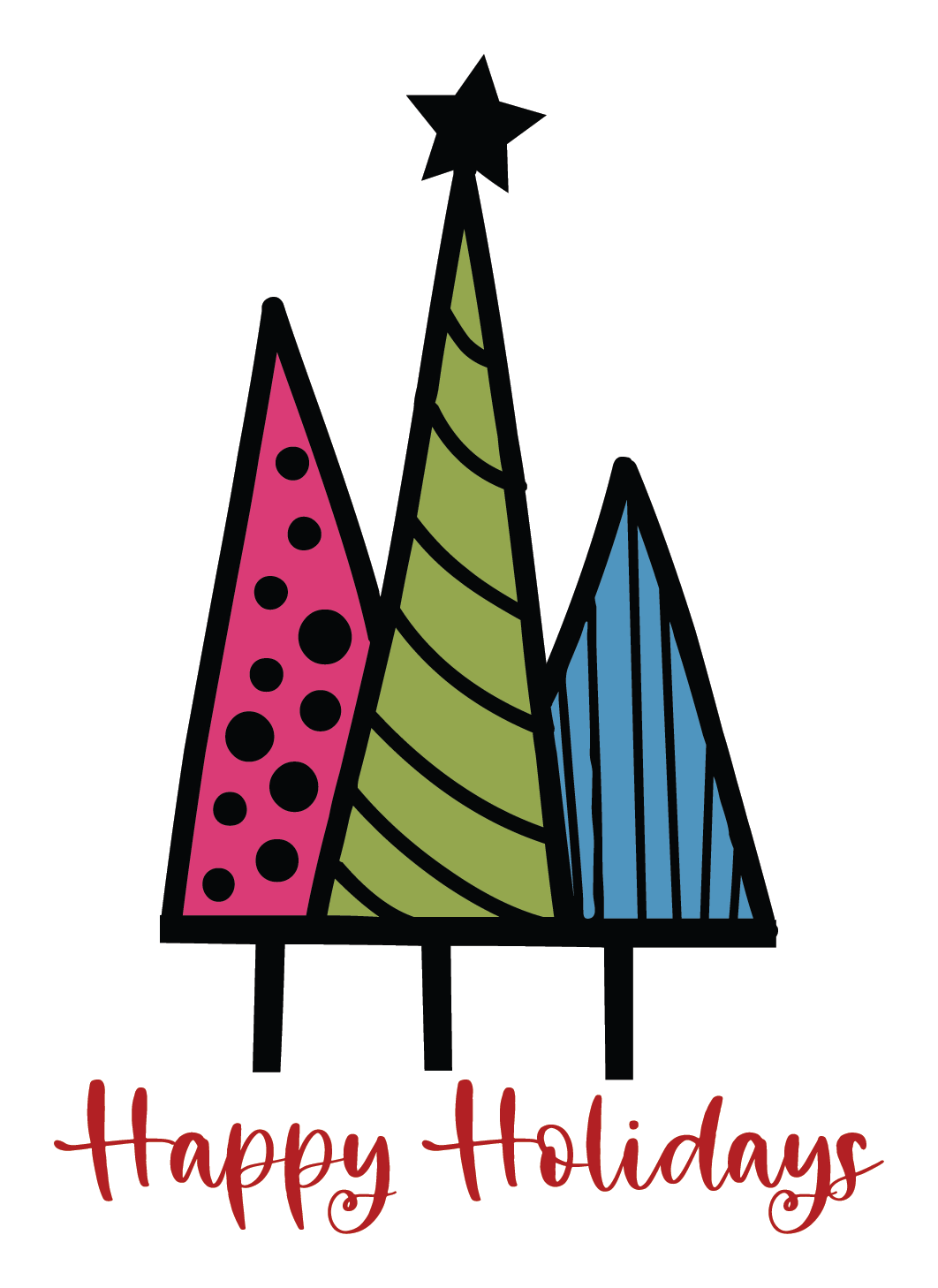 merry mail small business stickers