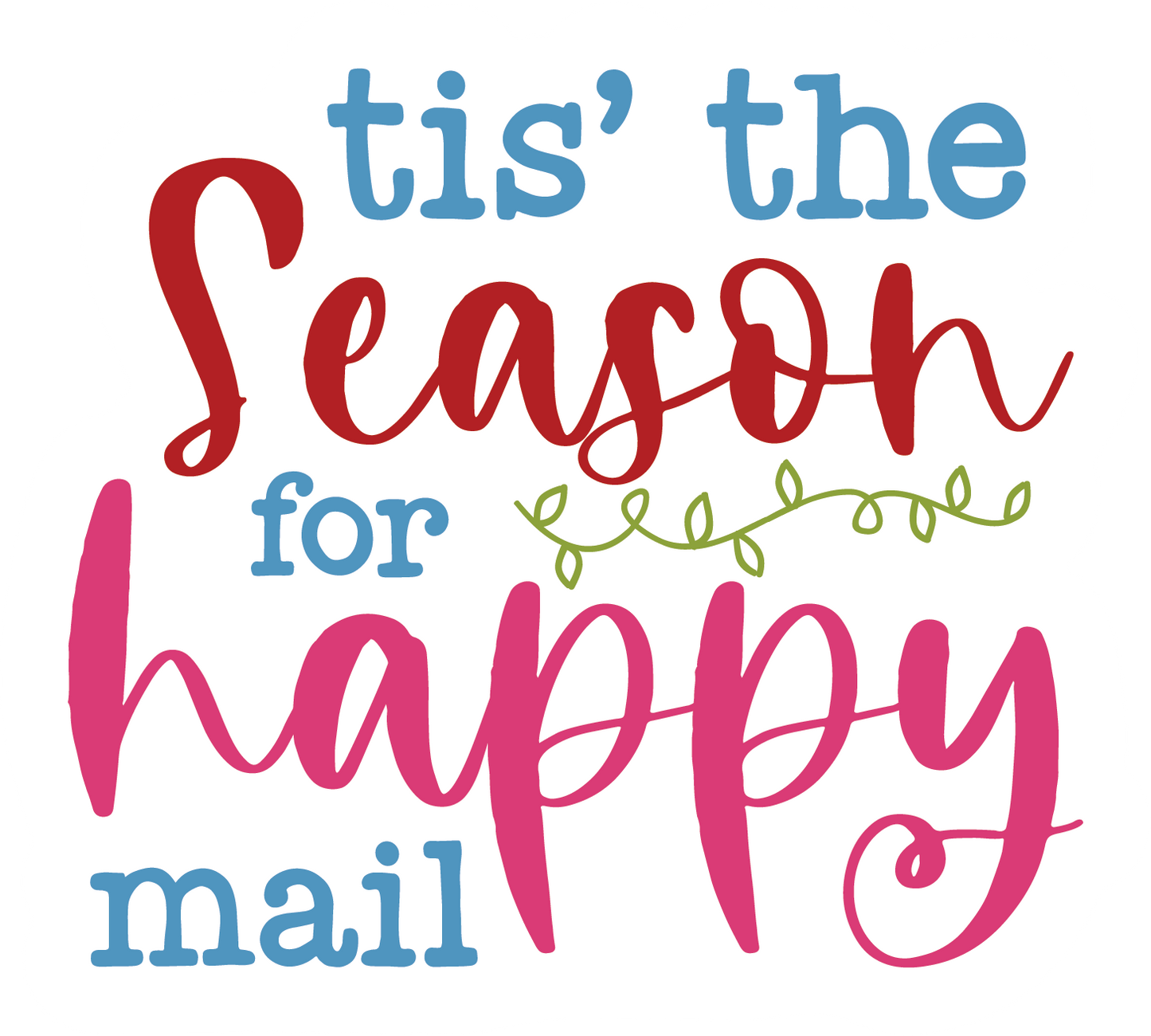 merry mail small business stickers