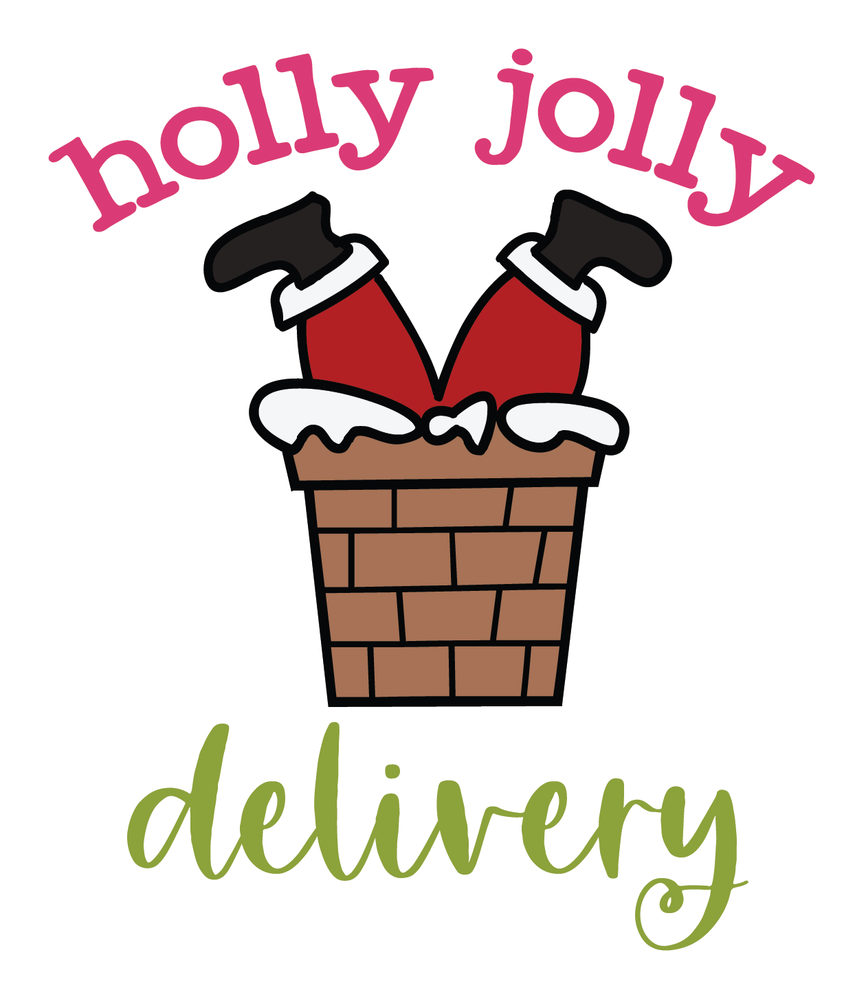 merry mail small business stickers