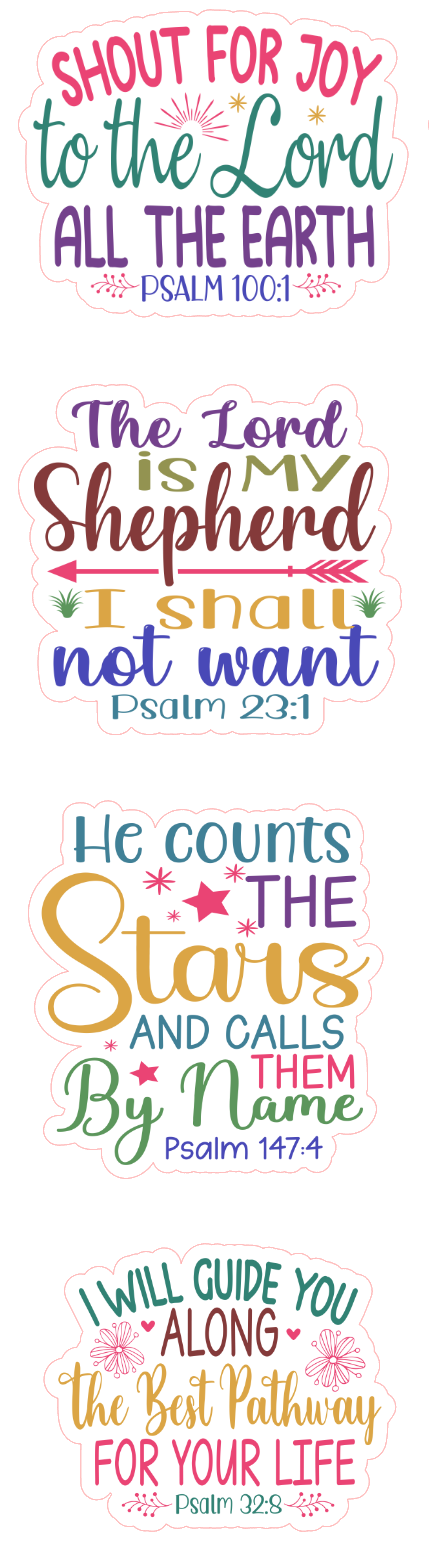 Bible verse quotes stickers