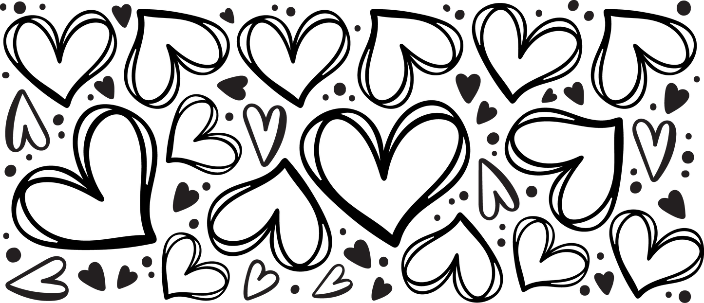 {Hearts} Sublimation Tumblers